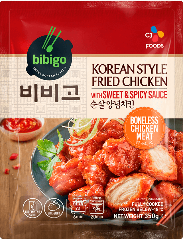 Korean Style Fried Chicken With Sweet And Spicy Sauce Bibigo