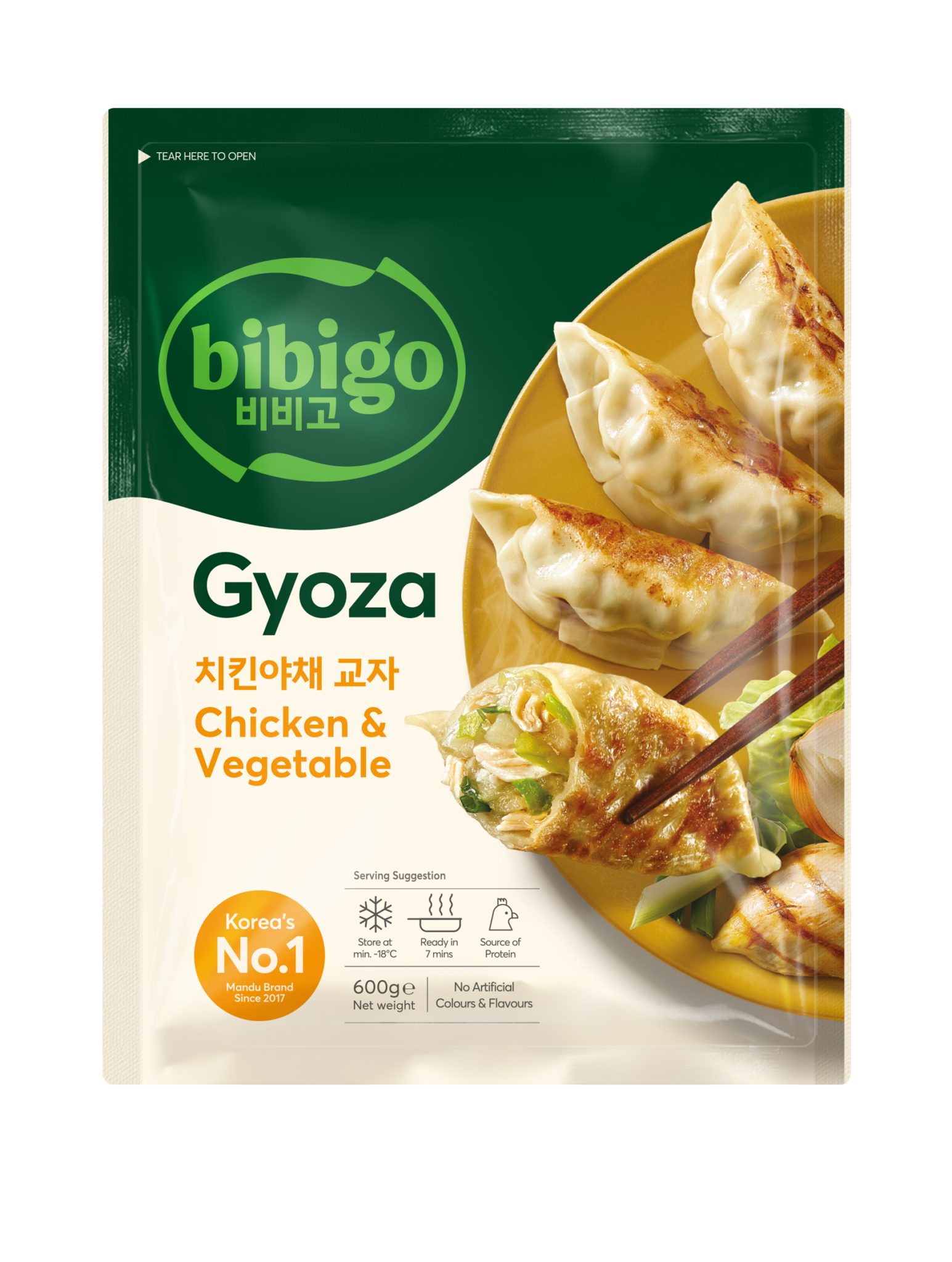 bibigo Gyoza Chicken&Vegetable 600g